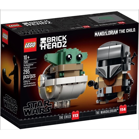 Lego Star Wars Brickheadz Mandalorian the Child #75317 *RETIRED* *BRAND NEW* - Picture 1 of 1
